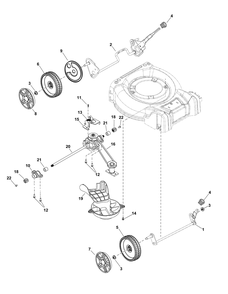 Drive Group_c Diagram and Parts List for 2691794-00-WM 2020 Briggs and Stratton Lawn Mower